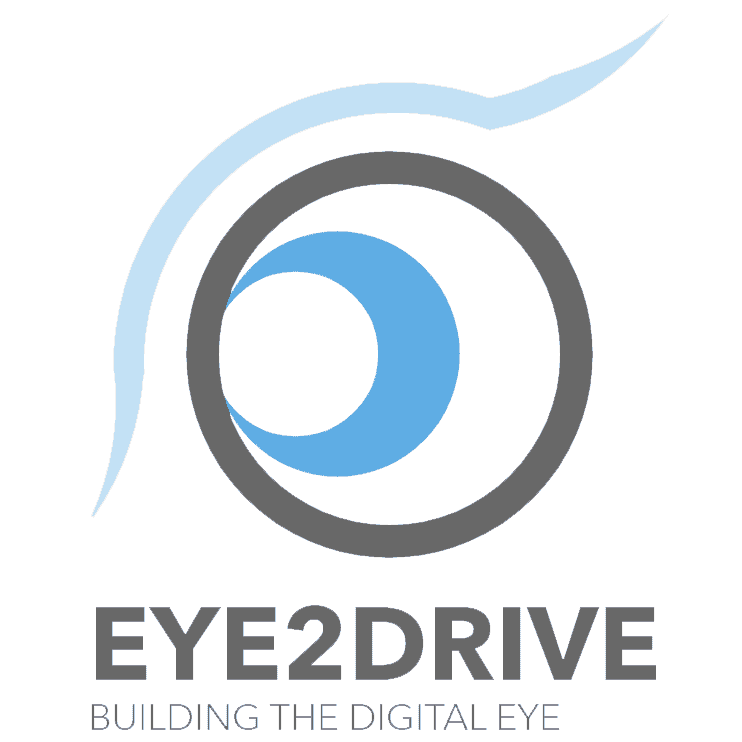 Official EYE2DRIVE logo. Square version