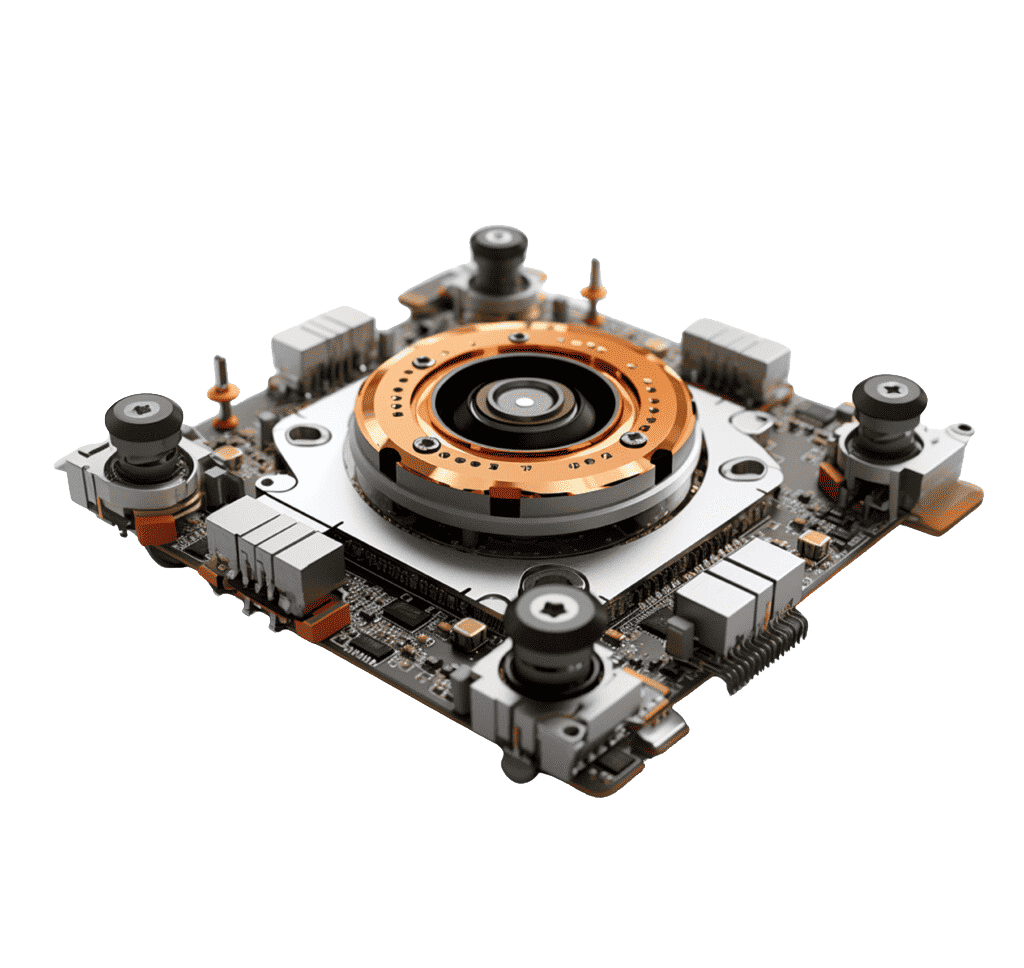 A fantasy representation of the Eye2Drive new imaging sensor based on a human-like technology that integrates the capabilities of modern AI systems.